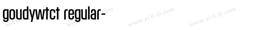goudywtct  regular字体转换